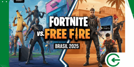 Comparativo entre Fortnite e Free Fire: qual dá melhor para jogar no Brasil em 2025