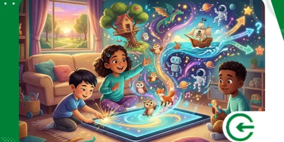 Apps de contação de histórias com recursos interativos