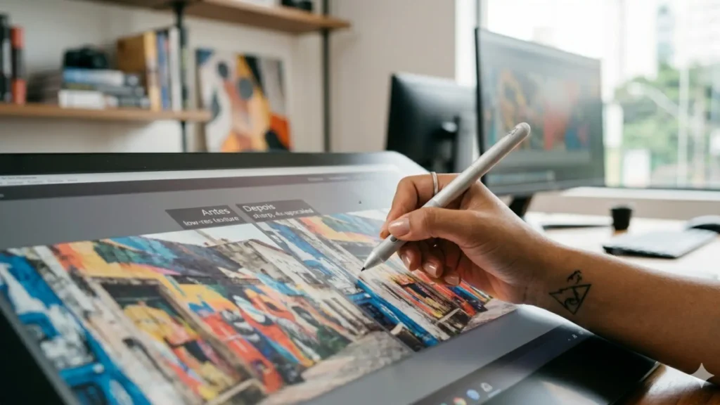 upscale de imagem com IA